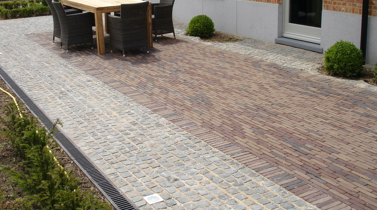 oud terras kleiklinkers