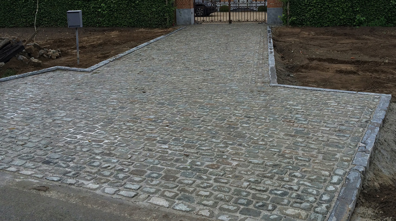 oud porfier kasseien